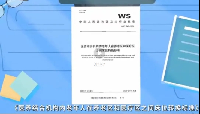 动画宣传片丨《医养结合机构内老年人在养老区和医疗区之间床位转换标准》（WS/T 845-2024）